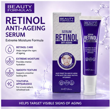 Beauty Formulas Retinol Anti-Ageing Serum Extreme Moisture - 30ml