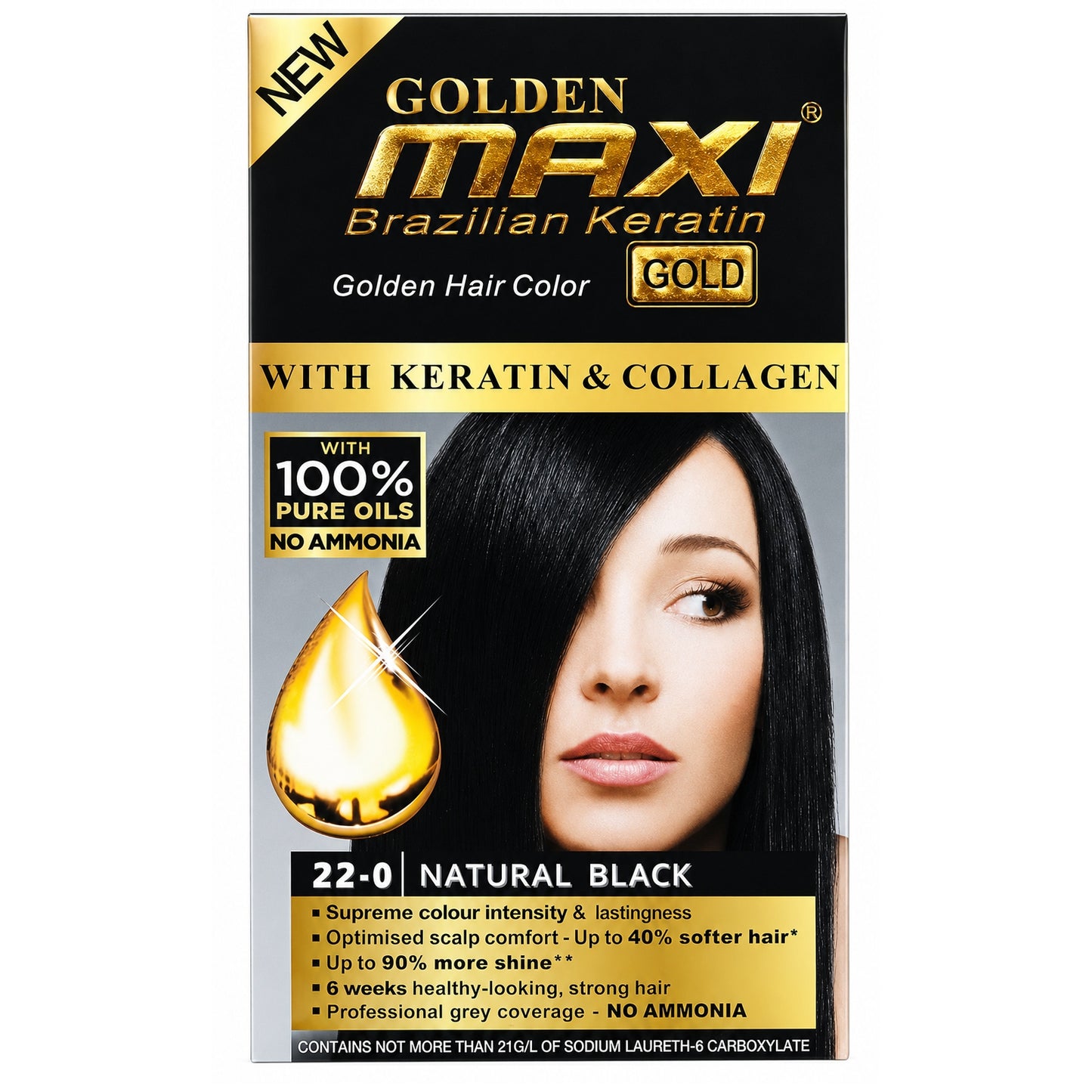 Permanent Hair Color Natural Black - 80 ml