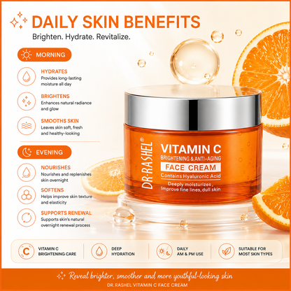 Dr. Rashel Vitamin C Face Cream Brightening & Anti-Aging - 50 g