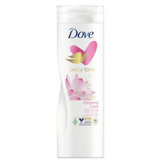 Dove Body Love Glowing Care Body Lotion with Lotus Flower Extract and Rice Milk - 400 ml
