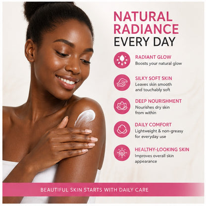 Dove Body Love Glowing Care Body Lotion with Lotus Flower Extract and Rice Milk - 400 ml