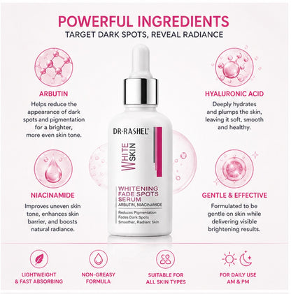 Dr. Rashel Whitening Fade Spots Serum Arbutin & Niacinamide - 50 ml