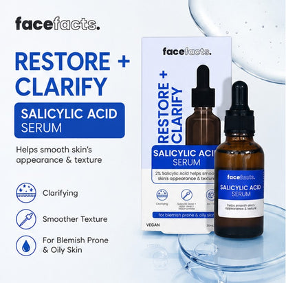 Face Facts Restore & Clarify Salicylic Acid Serum 30 ml